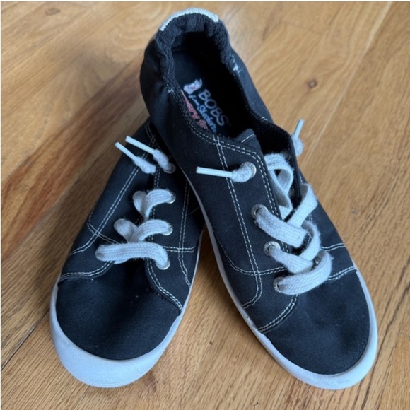 BOBS from Skechers Shoes - BOBS from Skechers navy Canvas Sneakers with White Accents